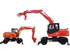 沃爾華集團隆重推出DLS890-9A系列新型輪式蔗木裝卸機以及輪式挖掘機